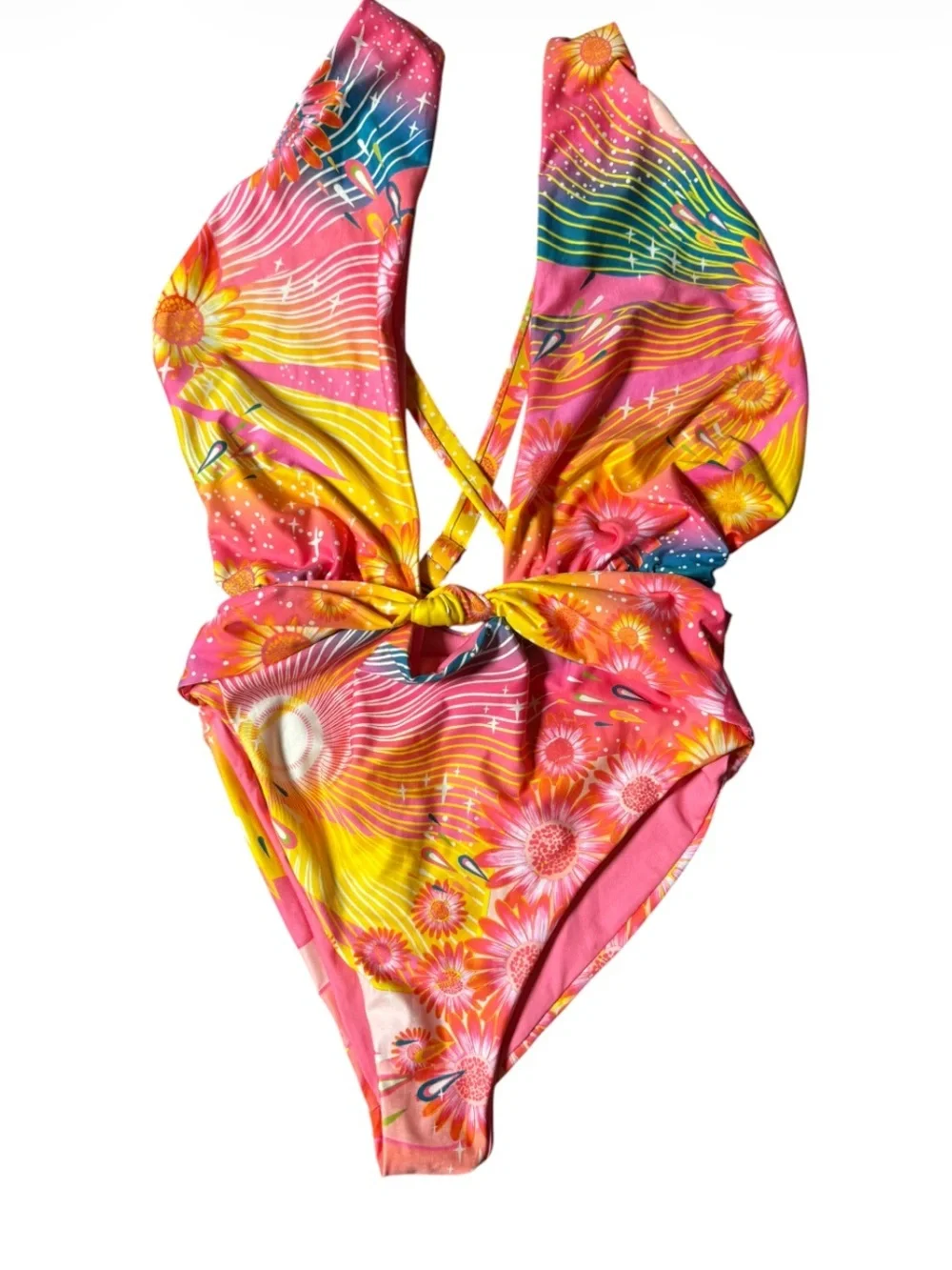 Agua Bendita Revolve Faye One Piece in Solaris Ombre Large